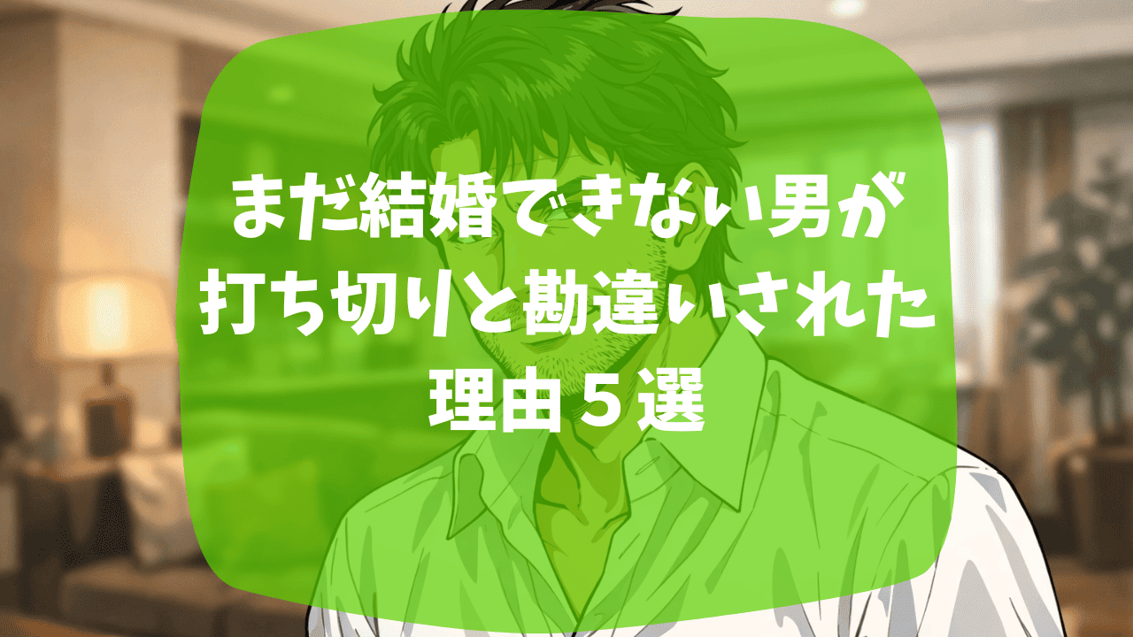 まだ 結婚 できない 男 打ち切り 理由